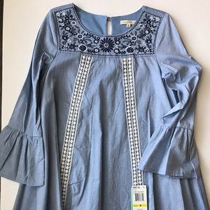 Cute dress with bell sleeves!